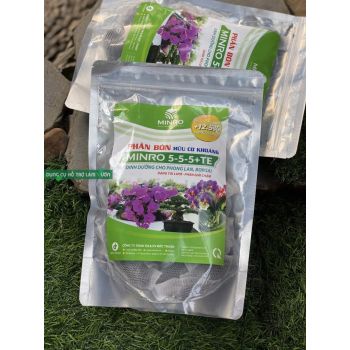 Phân Mindro 5-5-5 +TE - 36 túi / gói chuyên cho hoa phong lan